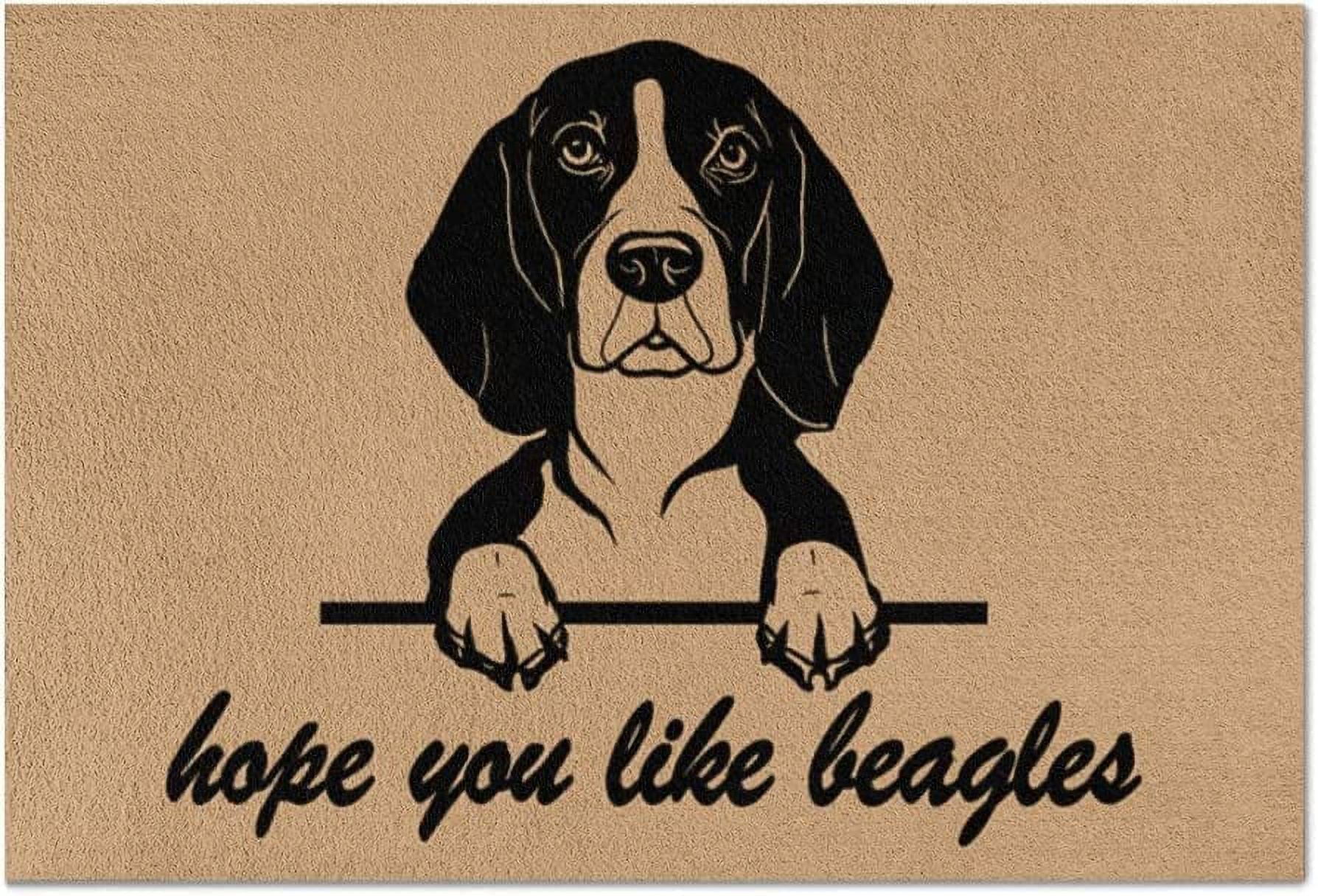 ABOAKRL Hope You Like Beagle Dogs Doormat Outdoor Entrance,
