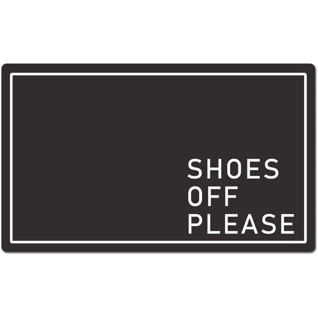 ABOAKRL Shoes Off Please Doormat Outdoor Entrance, Floor Mat