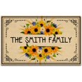 ABOAKRL Sunflower Spring Doormat Outdoor Entrance, Floor Mat