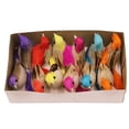 thumbnail image 1 of ABODELINE 12 Pcs Artificial Simulation Feather Mini Decorative Fake Birds Realistic Sparrow with Wire Feet for Craft Garden Home Ornaments Garden Wedding Decoration Embellishing, 1 of 6