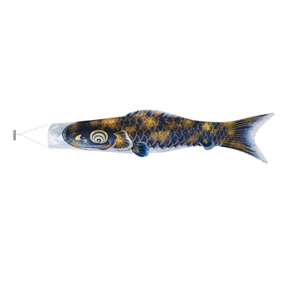 ABODELINE 1pcs Japan Koi Fish Flag Dace Windsock Streamer - Japanese Koinobori Traditional Hanging Flag & Banner for Children's Day - Outdoor Decorations Garden Backyard Décor Flying Fish