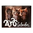 thumbnail image 1 of ABODELINE 2026 Wall Calendar,Calendar 2026, January 2026 - December 2026, Wall Calendar Cat Kitten, 11" X 17" Opened,Full Page Months Thick & Sturdy Paper for Calendar Organizing & Planning, 1 of 6