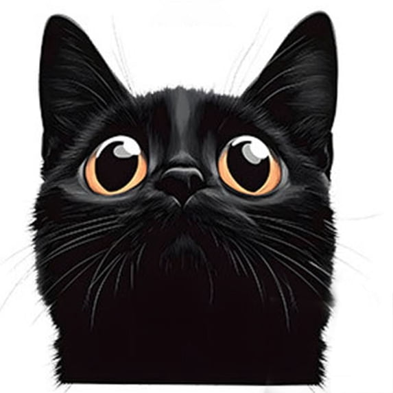 ABODELINE Cat Car Window Decal, Black Waterproof Vinyl Sticker, Suitable for Decorating car Bodies, Bumpers, Windows, Helmets, laptops, and suitcases