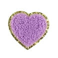 thumbnail image 1 of ABODELINE Colorful Love Heart Iron on Patches Chenille Decorative Sew on Embroidered Patches Appliques 2 inch Heart DIY Arts Crafts Decoration Embroidered Patches for Clothing Jeans Caps Bags Repair, 1 of 4