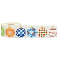 thumbnail image 1 of ABODELINE Containlol 500 Pcs Christmas Ornament Roll Stickers Christmas Ball Assorted Holiday Stickers 1.5 Inch Xmas Decoration for Candy Bag Party Favors Supplies(Snowflake Style), 1 of 6