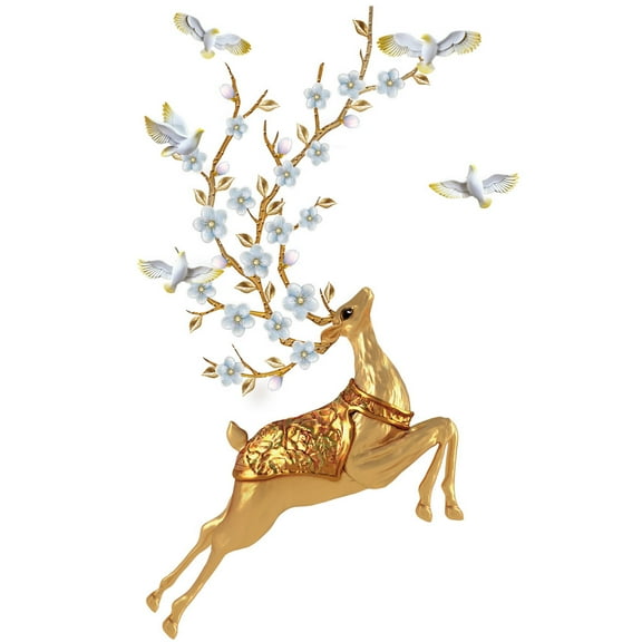 ABODELINE Cute Lovely Fawn Baby Deer Animal Wall Stickers Removable Wall Decals Peel and Stick Wall Art Decorations Home Decor for Kid Nursery Baby Bedroom Living Room Playing Room Murals