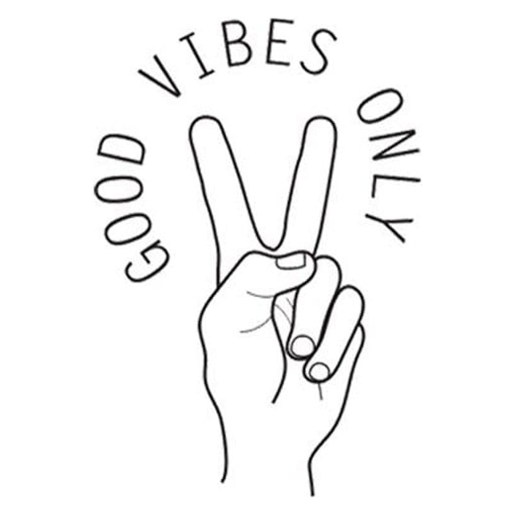 ABODELINE Good Vibes Only-Quotes Wall Decal Positive Inspirational Wall ...