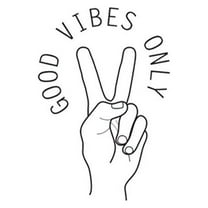 ABODELINE Good Vibes Only-Quotes Wall Decal Positive Inspirational Wall Sticker Motivational Murals Vinyl Art Home Stickers for Home Office Classroom Car Decoration