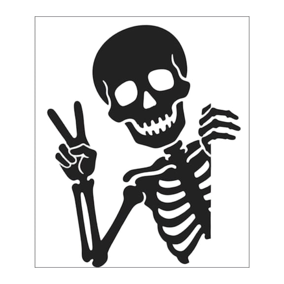 ABODELINE Halloween Window Skeleton Clings, Window Decor | Large Reusable Skeleton Decals for Halloween Indoor Decoration, Static Sticker for Spook House Party Supplies