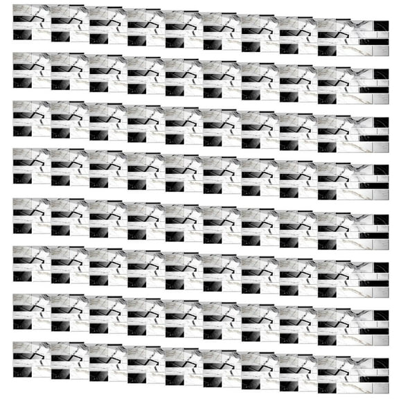 ABODELINE Kitchen 2D Tile Stickers Peel Stick on backsplash,Vinyl Tile Wallpaper for Bathroom RV Apartment Decor(72 Pcs, 4"x 8")
