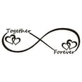 thumbnail image 1 of ABODELINE Love Quotes Wall Stickers: Inspirational Vinyl Art Couples Wall Decals for Home Bedroom Bathroom Living Room - Together Forever 22.4"X7.5", 1 of 6