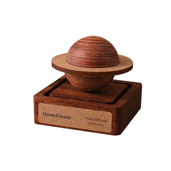 ABODELINE Natural Wood Essential Oil Diffuser,Planet Walnut Aroma Therapy,Passive Diffuser for Desk Table Home Office Car Wardrobe Yoga Hall and SPA, Thoughtful Gifts for Yoga Meditation