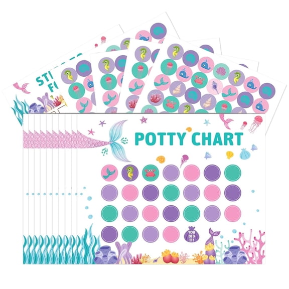 ABODELINE Potty Training Reward Chart for Toddler, Car Potty Chart with Stickers Rewards Chart for Toilet Potty Training for Toddler Boys & Girls Sticker Chart for Potty Success