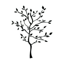 ABODELINE Tree of Life Wall Decor Family Stickers Leaves Branches on Tree Wall Sticker Home Vinyl Art Decals for Bedroom Kitchen Living Room School Dormitory Yoga Studio Decoration 61.8x46.9in