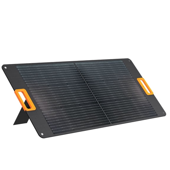 777SYD 100W Foldable Solar Panel with Kickstand, Waterproof Portable Solar Charger with Cables for Power Station & Outdoor Use
