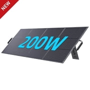 ABOK 200W Foldable Solar Panel for Solar Generators, Lightweight Portable Solar Charger for Camping, RV & Home Emergency Backup