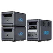 ABOK Ark2000 4608Wh Ultimate Kit   2000W Expandable Station with 2 Batteries for Multi-Day Blackouts