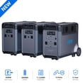 thumbnail image 1 of ABOK Ark3600 11520Wh Solar Generator, 3600W LiFePO4 Portable Power Station with 2 Expansion Batteries for Home Backup, Blackouts, Hurricanes & Emergency, 1 of 12