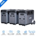 thumbnail image 1 of ABOK Ark3600 11520Wh Solar Generator, 3600W LiFePO4 Portable Power Station with 2 Expansion Batteries for Home Backup, Blackouts, Hurricanes & Emergency, 1 of 12