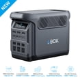 thumbnail image 1 of ABOK Elux1 1800W Portable Power Station (1024Wh to 5120Wh Expandable), LiFePO4 Solar Generator with Slanted Screen & Dual XT60, 1500W Fast Charge, 140W USB-C for Daily Use, Home Backup & RV, 1 of 12