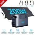 thumbnail image 1 of ABOK Elux1 1800W Solar Generator with 200W Solar Panel, 1024Wh LiFePO4 Power Station, Expandable 5120Wh for Camping & Home Backup, 1 of 12