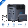 thumbnail image 1 of ABOK 3600W Portable Power Station, 3840Wh LiFePO4 Solar Generator with 500W DCDC Car Fast Charger for RV, Camping, Road Trips & Off-Grid Power, 1 of 12