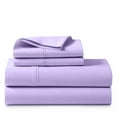 thumbnail image 1 of ABORN 100% Giza Egyptian Cotton 600 Thread Count 4 PC Bedsheet - Lilac, Twin 24" Deep Pocket, 1 of 9
