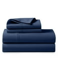 thumbnail image 1 of ABORN 1000 Thread Count 100% Giza Egyptian Cotton 4 PC Bedsheet 10" Deep Pocket Mediterranean Blue Queen, 1 of 9