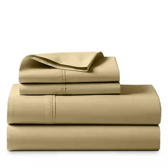 ABORN 1000 Thread Count 100% Giza Egyptian Cotton 4 PC Bedsheet 10" Deep Pocket Taupe Full XL