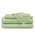 thumbnail image 1 of ABORN 20" DEEP POCKET 400-TC 100% Egyptain Cotton Adult Bedsheet [4 PCs King, Sage], 1 of 7