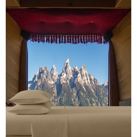 ABORN (60" X 75") RV Short Queen 600-TC Egyptian CottonBedsheet 8" Deep Pockets 4-PC Taupe