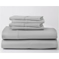 thumbnail image 1 of ABORN 700-Thread-Count, Egyptian Cotton, 6 PC Short King Light Grey 15" Deep Pockets Adult Bedsheet, 1 of 8