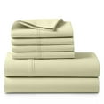 thumbnail image 1 of ABORN 800 TC Giza Egyptian Cotton 6 PC Adult Bedsheet Ivory King 20" Deep Pocket, 1 of 9