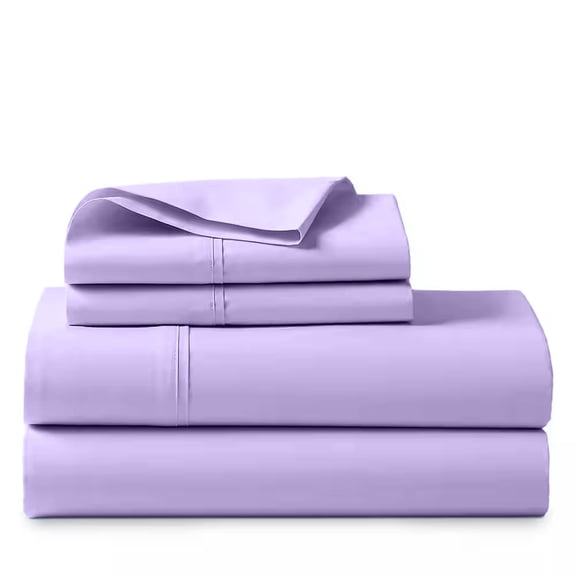 ABORN 800 Thread Count 100% Giza Egyptian Cotton 4 PC Bedsheet 24" Deep Pocket Lilac Full