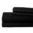thumbnail image 1 of ABORN 800 Thread Count Egyptain Cotton 4 PC Adult Bedsheet 21" Deep Pockets Black, Full, 1 of 7