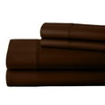 thumbnail image 1 of ABORN 800 Thread Count Egyptain Cotton 4 PC Adult Bedsheet 21" Deep Pockets Chocolate, RV Short Queen, 1 of 7