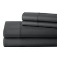 thumbnail image 1 of ABORN 800 Thread Count Egyptain Cotton 4 PC Adult Bedsheet 28" Deep Pockets Dark Grey, Full, 1 of 7