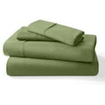 thumbnail image 1 of ABORN Organic Cotton 4 PC Adult Bedsheet 800 Thread Count 10" Deep Pocket Sage Queen, 1 of 7