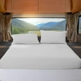 thumbnail image 1 of ABORN RV Truck Size 42" X 80" Giza-Egyptian-Cotton 700 TC Bedsheet 18" Deep Pockets 4-PC White, 1 of 9
