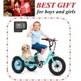 thumbnail image 1 of ABORON 16" Kids Electric Tricycle for Beginner Riders, 3 Wheel Electric Bikes for Boys Girls, 250W 24V Fat Tire Electric Trike, Aluminum Frame Motored Trike with Adjustable Seat and Removable Battery, 1 of 11