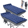 thumbnail image 1 of ABORON 2 Pack Folding Camping Cot for Adults & Kids, Folding Guest Bed Cots,Sleeping Cot Folding Bed with 2 Sided Mattress & Carry Bag, 1 of 11