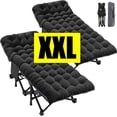 thumbnail image 1 of ABORON 2 Packs Oversized XXL Folding Camping Cot for Adults & Kids, 78" L x 32" W x 18" H Large Folding Guest Bed Cots, Sleeping Cot Folding Bed with 2 Sided Mattress & Carry Bag, Up to 900lbs, 1 of 10