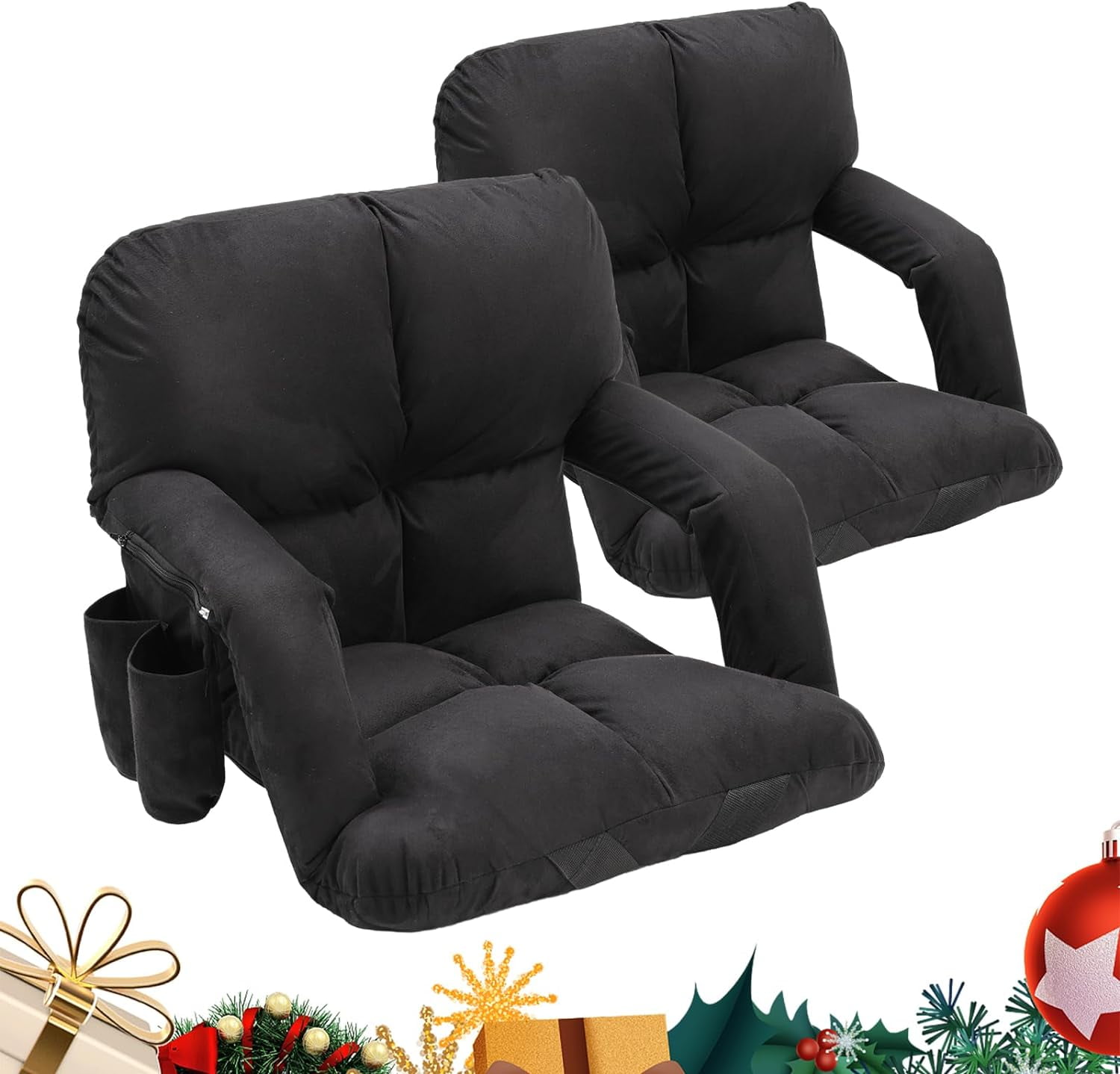 ABORON 2 Pakcs Wide Stadium Seats for Bleachers with Back Support