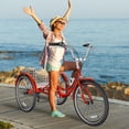 thumbnail image 1 of ABORON Adult Tricycle 24" Wheels, 7-Speed Trike 3 Wheels Trike with Basket, Bicycle for Adults Exercise Shopping Picnic Outdoor Activities, 1 of 8