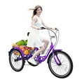 thumbnail image 1 of ABORON Adult Tricycle 7-Speed, 20/24/26-Inch Three Wheel Cruiser Bike with Cargo Basket, Foldable Tricycle for Adults, Women, Men, Seniors Exercise Shopping, 1 of 9