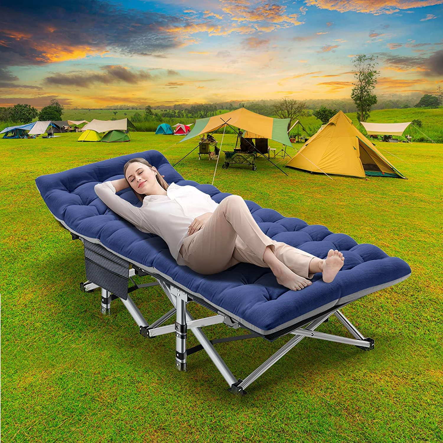 set campingtisch stühle BULANED Klappbares Campingtisch-Set Aluminium mit 4 Stühlen, Camping Tisch Stuhl Set, Picknick Set, Camping Sitzgruppe Klappbar, Picknick Tisch Und Klappbar, extra leicht grau Garten Size:Large (10