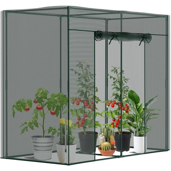 ABORON Crop Cages for Garden Plant, 78.7"H x 39.4"W x 71"H Raised Garden Bed Cover with Zippered Door, Plant Protection Tent Wind-Resistant Plant Cages for Outdoor Plants Vegetable Flower