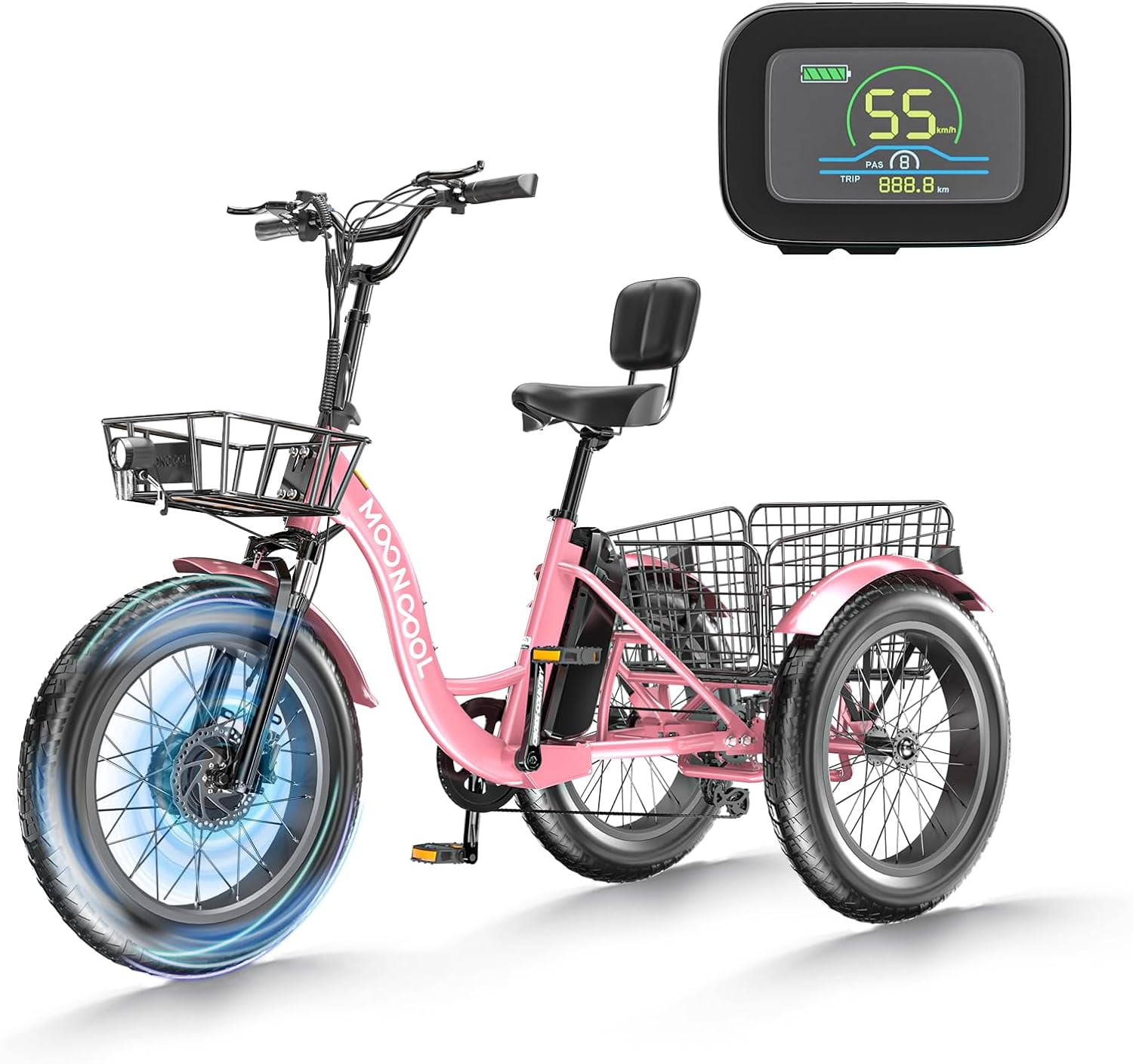 ABORON Electric Bike for Adults 500W Ebike with 48V 14.5Ah Removable Lithium Battery 20