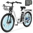 thumbnail image 1 of ABORON Electric Bike for Adults with 700W Peak Motor, City Commuter Women Cruiser Ebike, 7-Speed Adult Electric Bicycles with 48V Lithium Battery , 24''/26'' Tires, 1 of 11