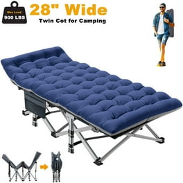 ABORON Folding Camping Cot with 2 Sided Mattress Carry Bag Folding Sleeping Cot for Adults Folding Cots Bed 880LBS Max Load Walmart